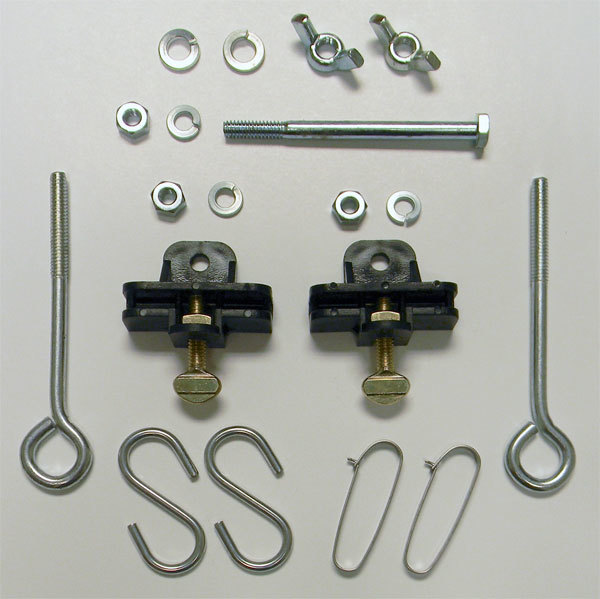 ENRG Realty Hardware Kit Black Aluminum Post