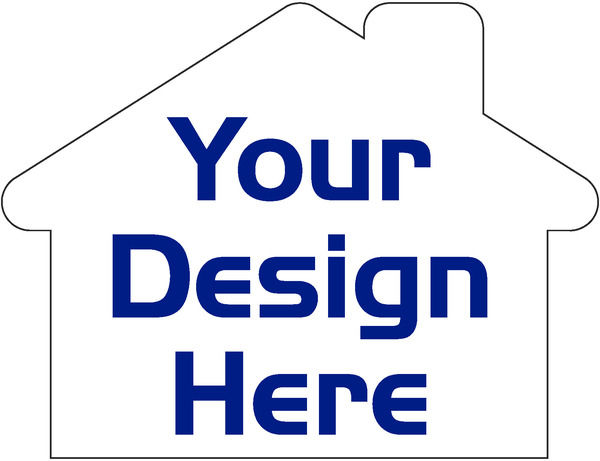 Independent Real Estate House Panel, 4mm Corrugated Plastic 18"h x 24"w
