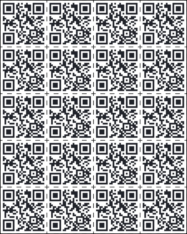 Independent real estate QR Code decal sheet, 20 total - Each square is 4.5"hx 4.5"w