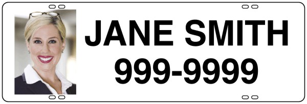 Real Estate Reflective Photo Sign Rider, 24 GA Steel 8"H X 24"W