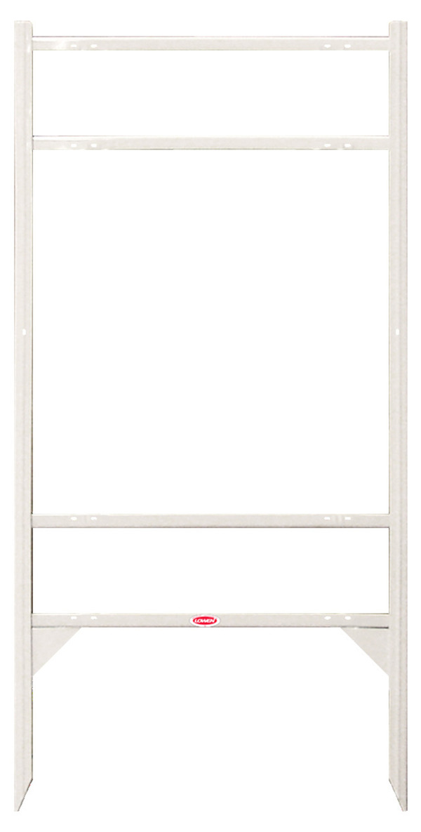 @properties Angle Iron Sign Frame with Two Rider Slots, 24"h x 24"w, White
