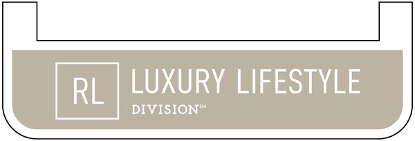 Real Living Luxury Lifestyle Flipped Tab Sign Rider, 6"h x 24"w, Light Gray