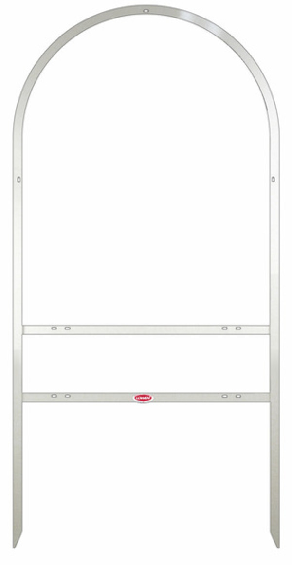 Berkshire Hathaway HomeServices Real Estate arc sign frame with one rider insert, 30"h x 24"w - White