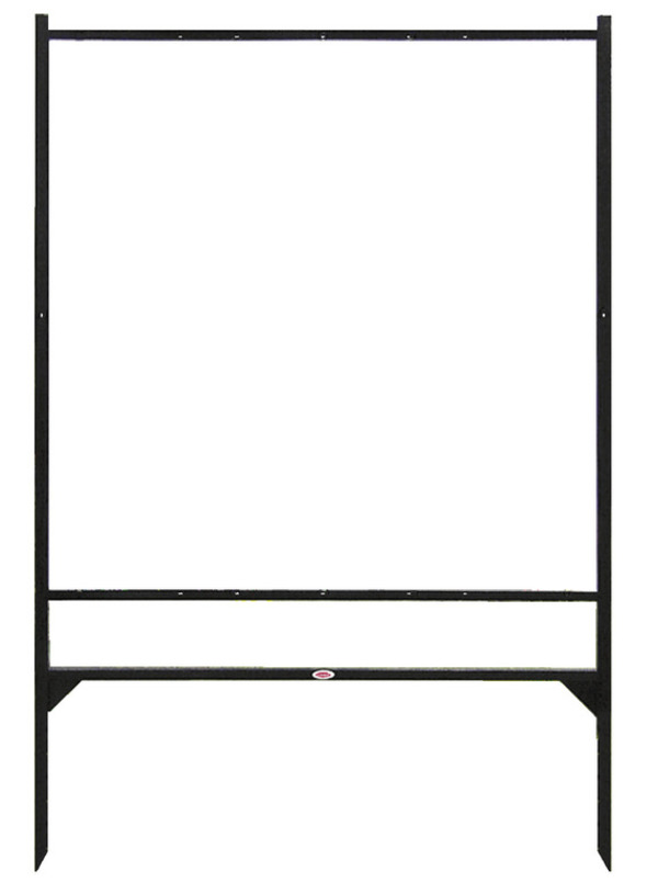 Job Site and Builders Commercial Real Estate Angle Iron Sign Frame, 48"h x 48"w - Black