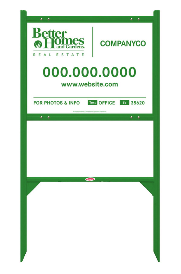 Angle Iron Frame And For Photos & Info Sign Panel Unit, 18"H X 24"W, Steel