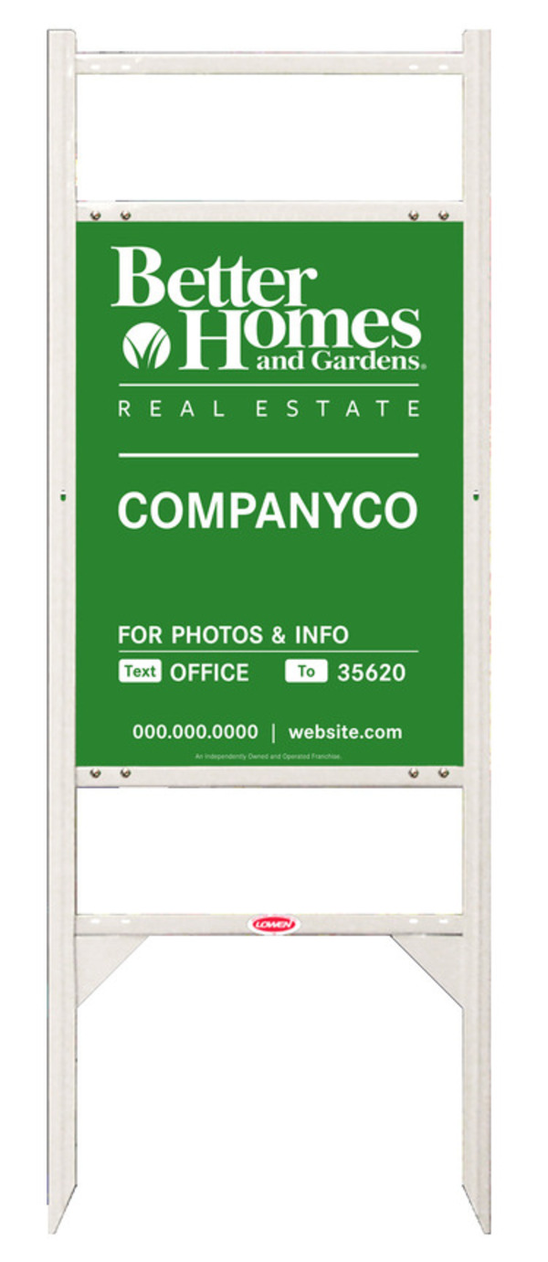 Angle Iron Frame W/ Two Rider Inserts And For Photos & Info Sign Panel Unit, 24"H X 18"W,