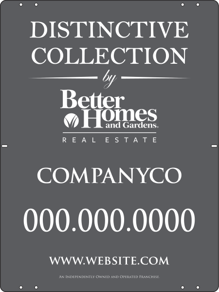 Distinctive Collection Sign Panel, 24 GA Steel 24"H X 18"W