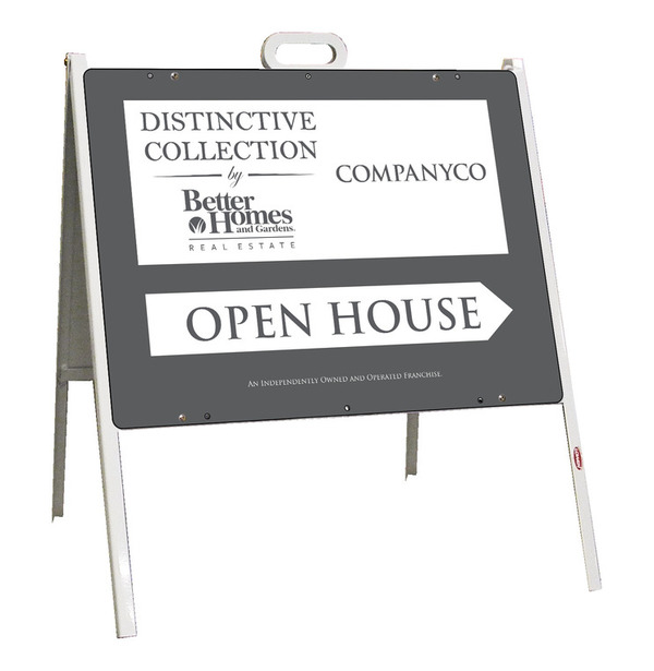 Distinctive Collection Open House A-Frame And Sign Panel Unit, 24 GA Steel 18"H X 24"W