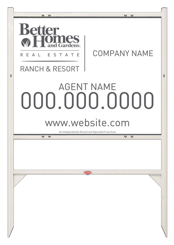 Ranch And Resort Angle Iron Frame And Agent Panel Unit, 24 GA Steel 24"H X 30"W
