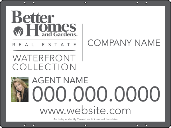 Waterfront Collection Photo Sign Panel, 24 GA Steel 18"H X 24"W