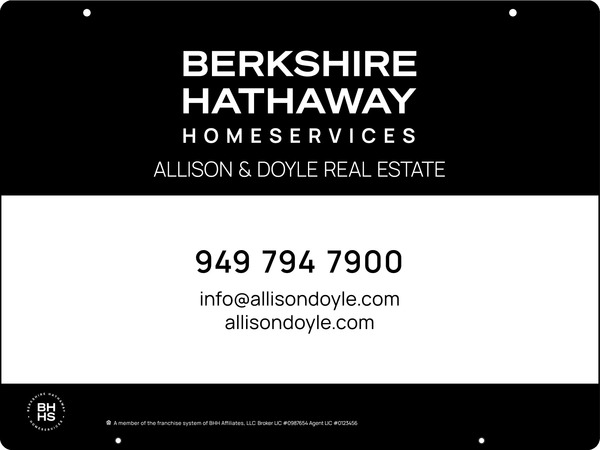 Hanging Office Sign Panel, 18"H X 24"W, Steel