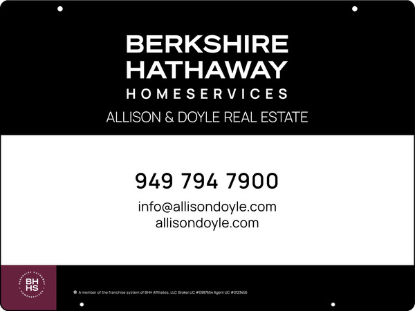 Hanging Office Sign Panel, 18"H X 24"W, Steel