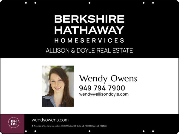 Agent Photo Sign Panel, 18"H X 24", Steel