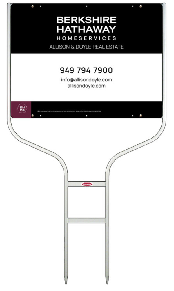 Round Rod Frame And Office Sign Panel Unit, 18"H X 24"W, Steel