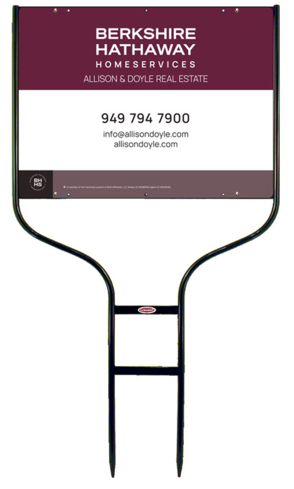 Round Rod Frame And Office Sign Panel Unit, 18"H X 24"W, Steel