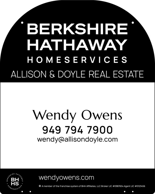 Hanging Yard Arm Dome Agent Sign Panel, 30"H X 24"W, 3mm Aluminum Composite