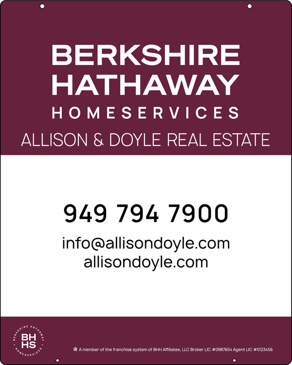 Hanging Office Sign Panel, 30"H X 24"W, 3mm Aluminum Composite