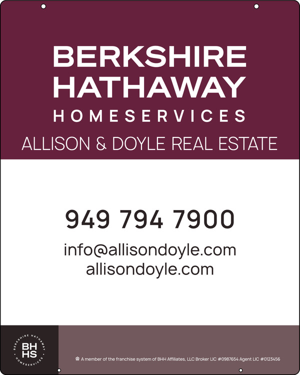 Hanging Office Sign Panel, 30"H X 24"W, 3mm Aluminum Composite