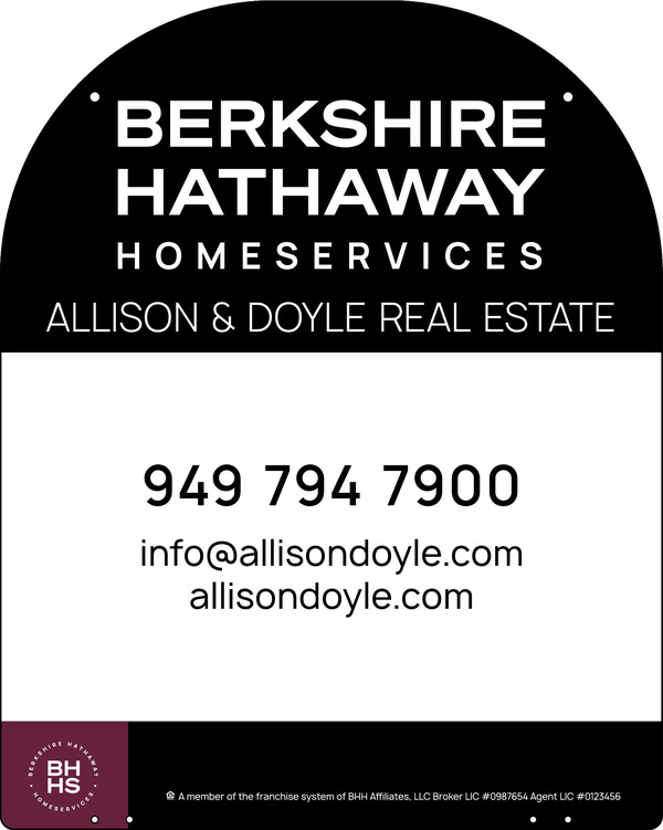 Reflective Hanging Yard Arm Dome Office Sign Panel, 30"H X 24"W, 3mm Aluminum Composite