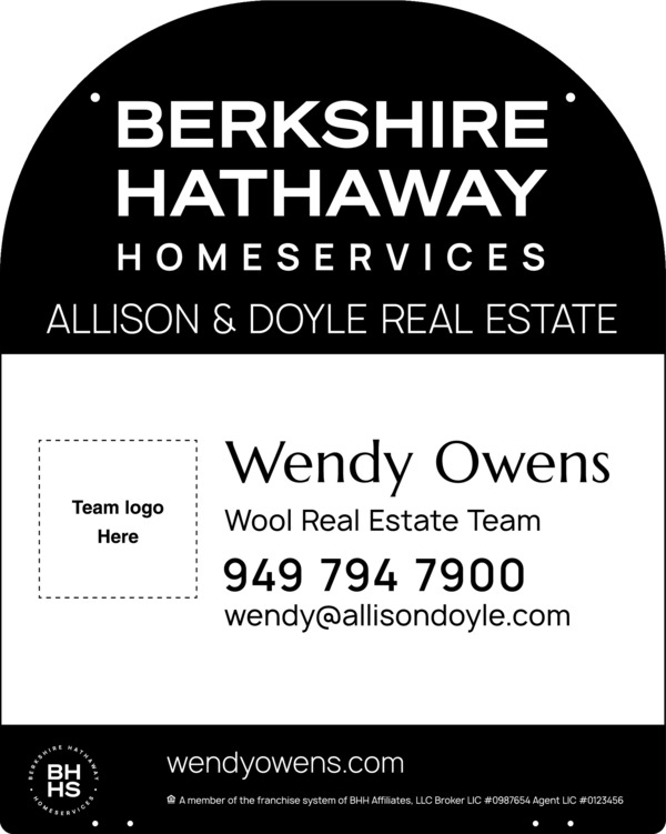 Hanging Yard Arm Dome Team Logo Sign Panel, 30"H X 24"W, 3mm Aluminum Composite