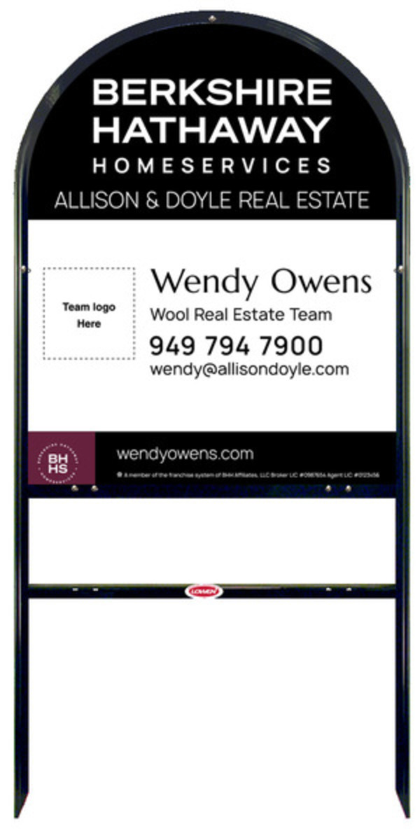 Arc Top Frame W/ 1 Rider Inserts And Team Logo Sign Panel Unit, 30"H X 24"W, Steel