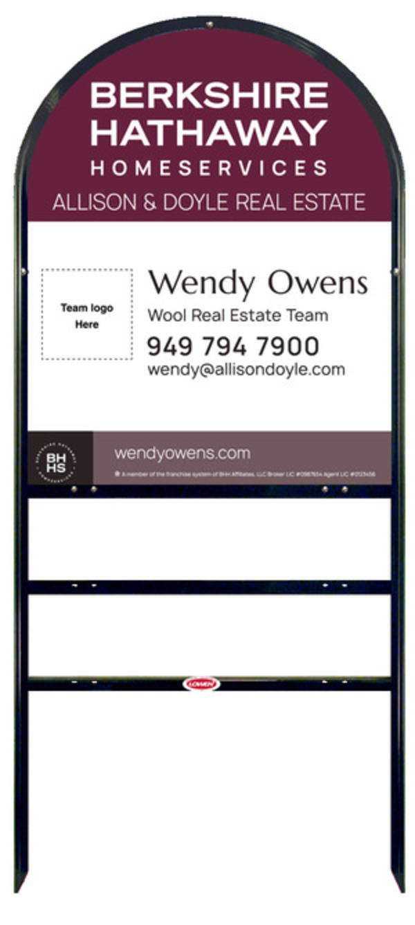 Arc Top Frame W/ 2 Rider Inserts And Team Logo Sign Panel Unit, 30"H X 24"W, Steel