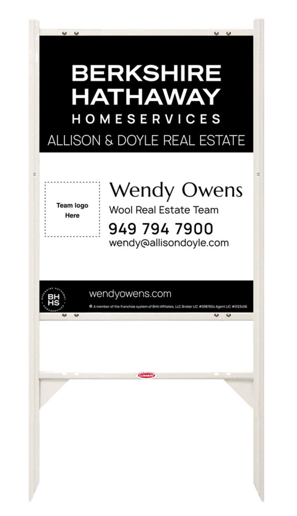 Angle Iron Frame And Team Logo Sign Panel Unit, 30"H X 24"W, Steel