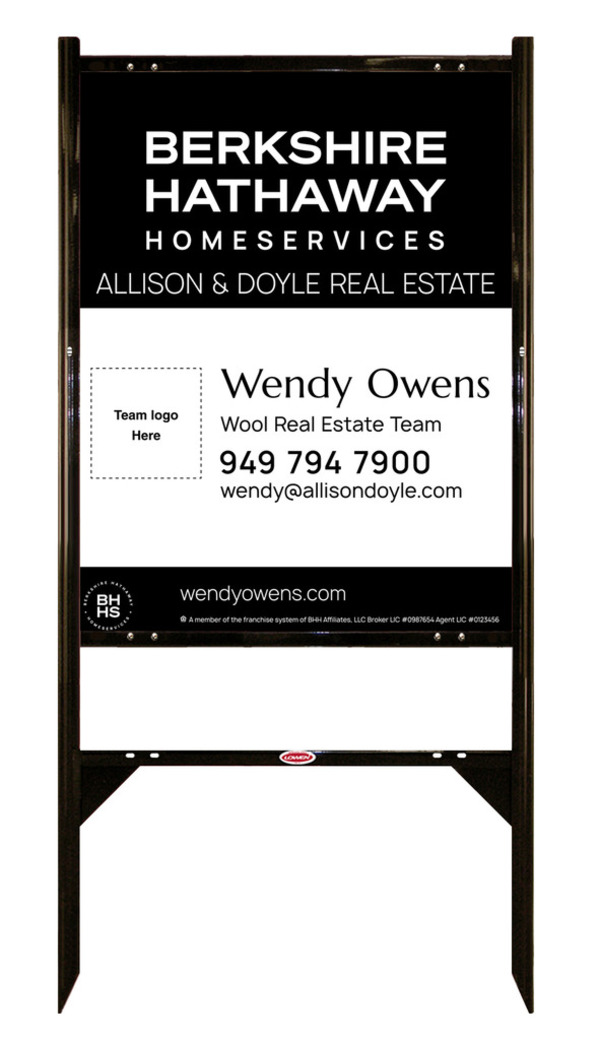 Angle Iron Frame And Team Logo Sign Panel Unit, 30"H X 24"W, Steel