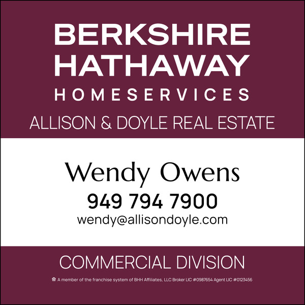 Commercial Division Agent Sign Panel, Df, 48"H X 48"W, 10mm Corrugated Plastic