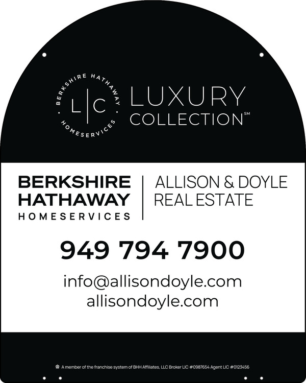 Reflective Hanging Arc Top Office Sign Panel, 30"H X 24"W, Steel