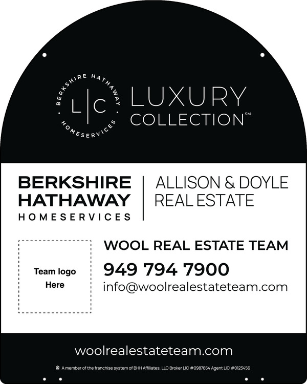 Hanging Arc Top Team Logo Sign Panel, 30"H X 24"W, Steel