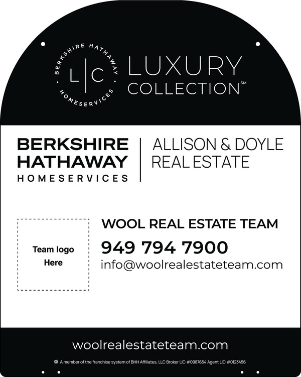 Hanging Yard Arm Dome Team Logo Sign Panel, 30"H X 24"W, 3mm Aluminum Composite