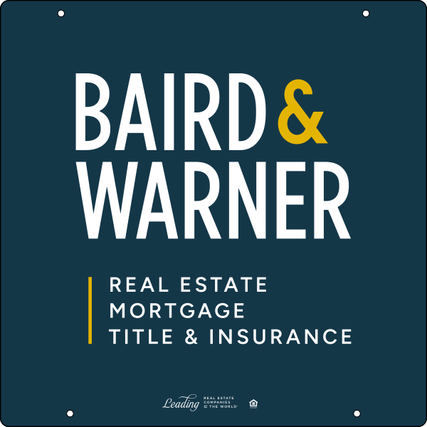 Baird & Warner Office Hanging Sign Panel, 24"h x 24"w, 3MM Aluminum Composite