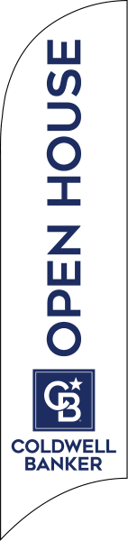 Coldwell Banker&reg; Real Estate OPEN HOUSE FEATHER FLAG ONLY, 10-foot