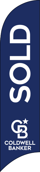 Coldwell Banker&reg; Real Estate SOLD FEATHER FLAG ONLY, 10-foot