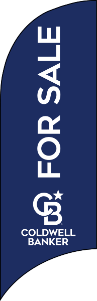 Coldwell Banker&reg; Real Estate FOR SALE FEATHER FLAG ONLY, 7-foot
