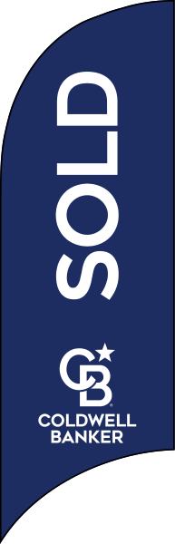 Coldwell Banker&reg; Real Estate SOLD FEATHER FLAG ONLY, 7-foot