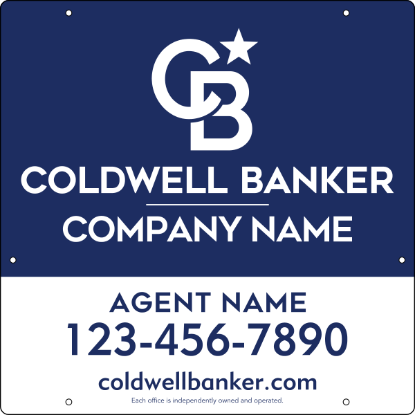 Agent Hanging Sign Panel, 24"H X 24"W, Steel