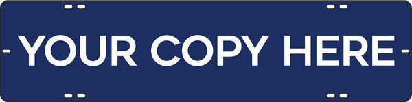 Custom Sign Rider, 6"H X 24"W, Steel