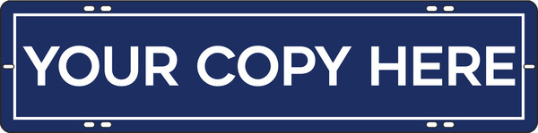 Custom Sign Rider, 6"H X 24"W, 3mm Aluminum Composite