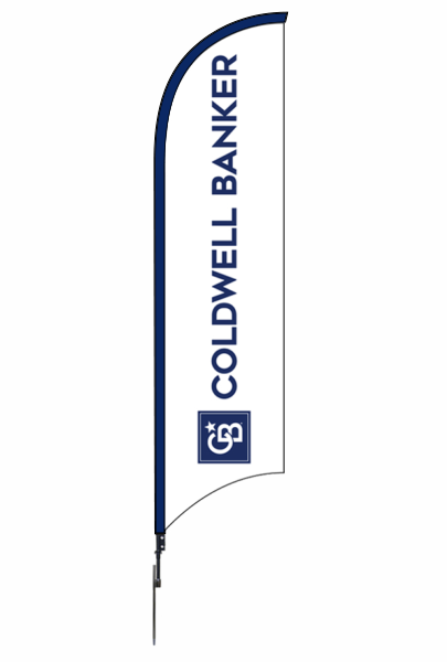 Coldwell Banker&reg; Real Estate FEATHER FLAG AND POLE, 12-foot