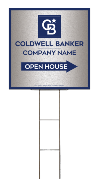 Wire H-Stake And Office Open House Sign Panel Unit, 24"H X 24"W, 4mm Corrugated