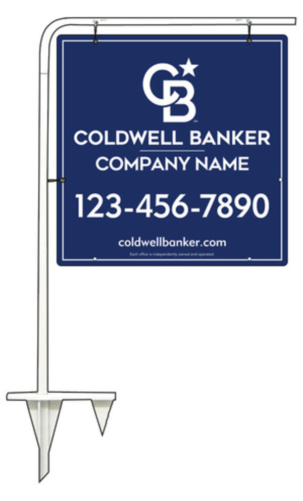 Tubular Stake And Office Sign Panel Unit, 24"H X 24"W, .063 Aluminum