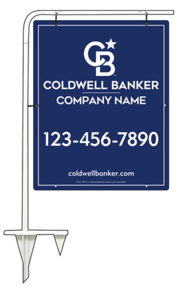 Tubular Stake And Office Sign Panel Unit, 30"H X 24"W, .063 Aluminum