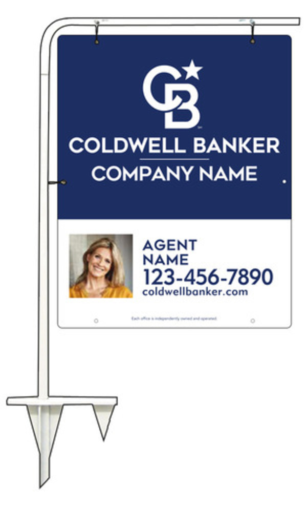 Tubular Stake And Reflective Agent Photo Sign Panel Unit, 30"H X 24"W, .063 Aluminum