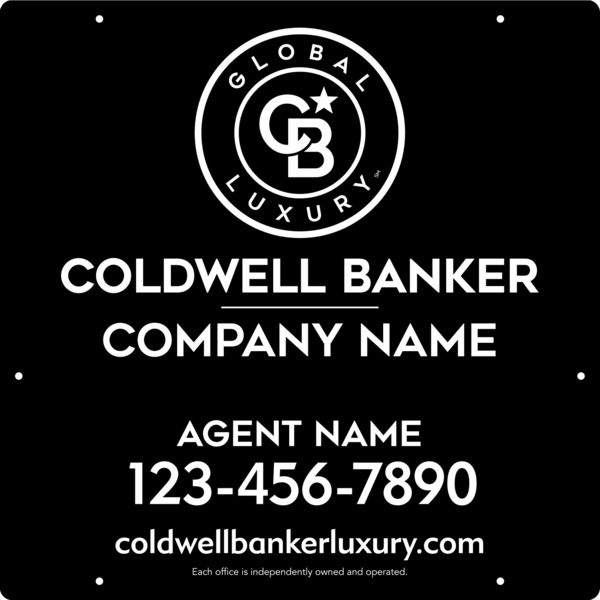 Agent Hanging Sign Panel, 24"H X 24"W, 3mm Aluminum Composite