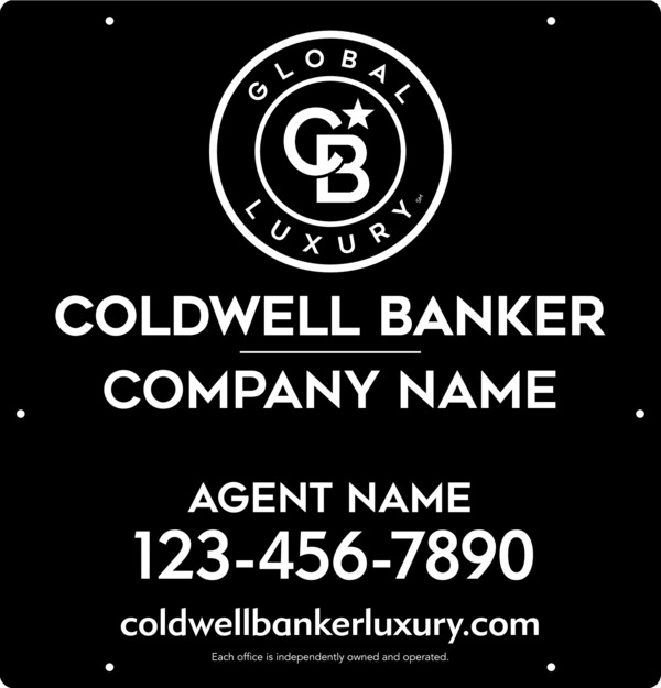 Agent Hanging Sign Panel, 25"H X 24"W, 3mm Aluminum Composite