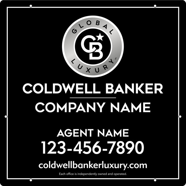 Reflective Agent Hanging Sign Panel, 24"H X 24"W, 3mm Aluminum Composite