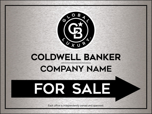 Directional Office For Sale Sign Panel, 18"H X 24"W, 4mm Corrugated