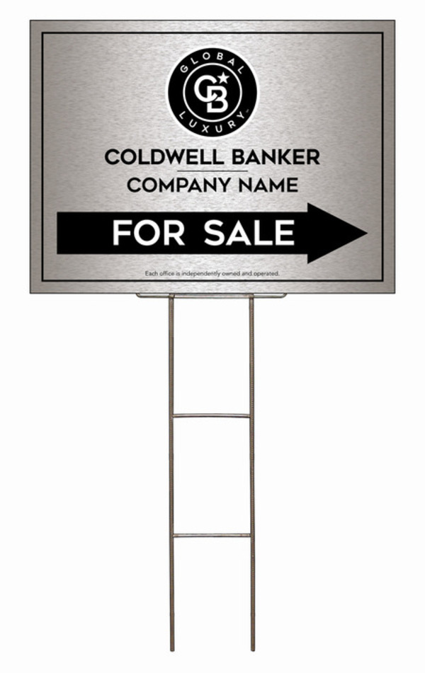 Wire H-Stake And Office For Sale Sign Panel Unit, 18"H X 24"W, 4mm Corrugated